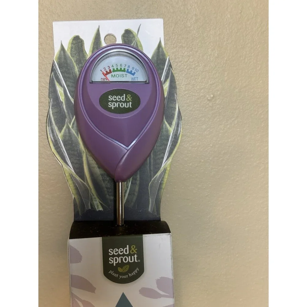 Seed & Sprout Potted Plant Moisture Meter Purple